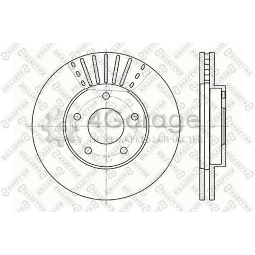 STELLOX 60202256VSX Тормозной диск