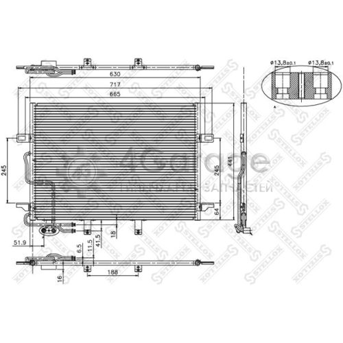 STELLOX 1045130SX Конденсатор кондиционер