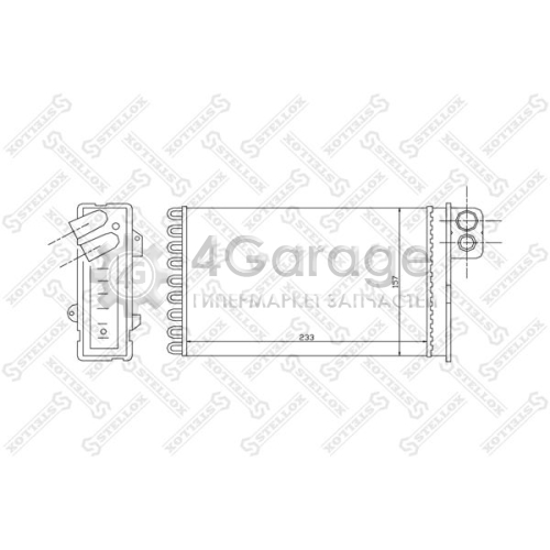 STELLOX 1035092SX Теплообменник отопление салона