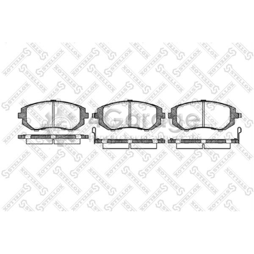 STELLOX 962002BSX Комплект тормозных колодок дисковый тормоз