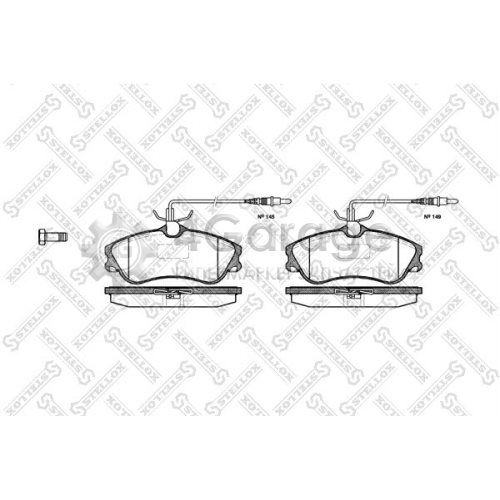 STELLOX 645004BSX Комплект тормозных колодок дисковый тормоз