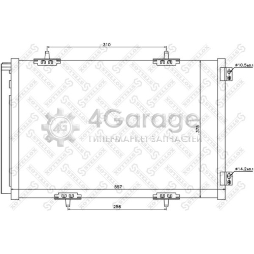 STELLOX 1045632SX Конденсатор кондиционер