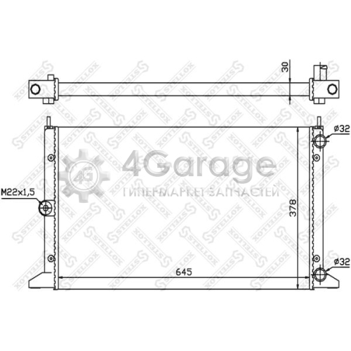 STELLOX 1025107SX Радиатор охлаждение двигателя