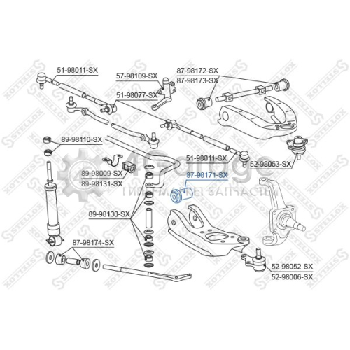 STELLOX 8798171SX Подвеска рычаг независимой подвески колеса