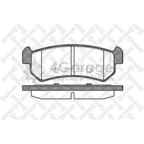 STELLOX 1059000SX Комплект тормозных колодок дисковый тормоз