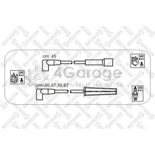 STELLOX 1030042SX Комплект проводов зажигания