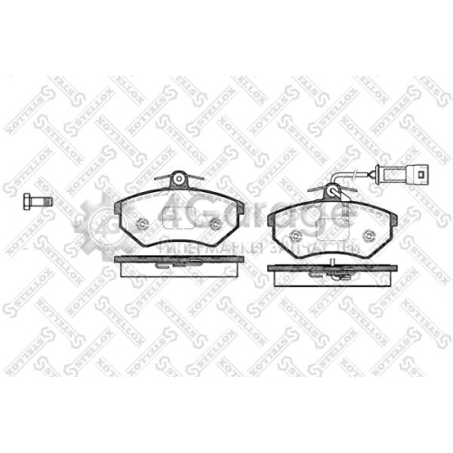 STELLOX 145042SX Комплект тормозных колодок дисковый тормоз