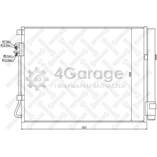 STELLOX 1045714SX Конденсатор кондиционер