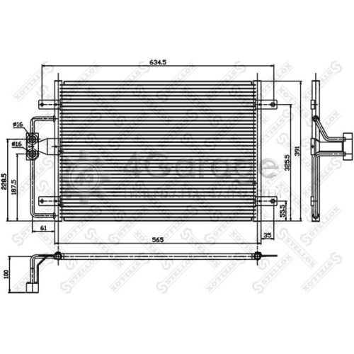 STELLOX 1045012SX Конденсатор кондиционер