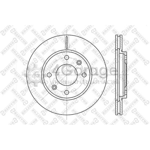 STELLOX 60209918VSX Тормозной диск