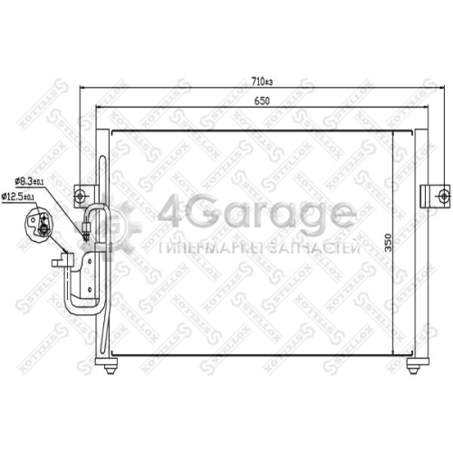 STELLOX 1045100SX Конденсатор кондиционер