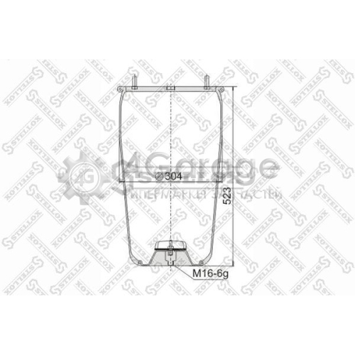 STELLOX 9008810SX Кожух пневматической рессоры