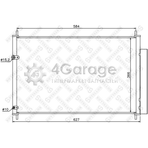 STELLOX 1045568SX Конденсатор кондиционер