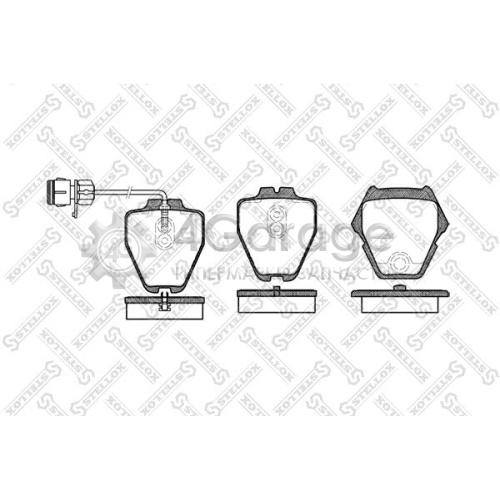 STELLOX 763012BSX Комплект тормозных колодок дисковый тормоз