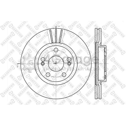 STELLOX 60203913VSX Тормозной диск