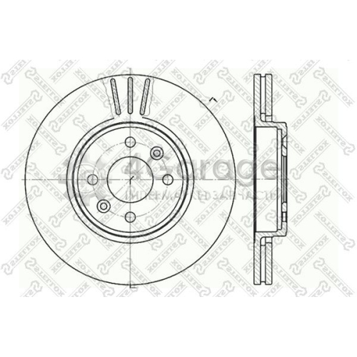 STELLOX 60203919VSX Тормозной диск