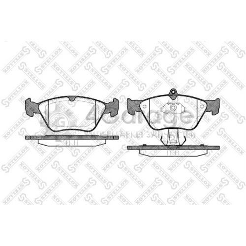 STELLOX 479000BSX Комплект тормозных колодок дисковый тормоз
