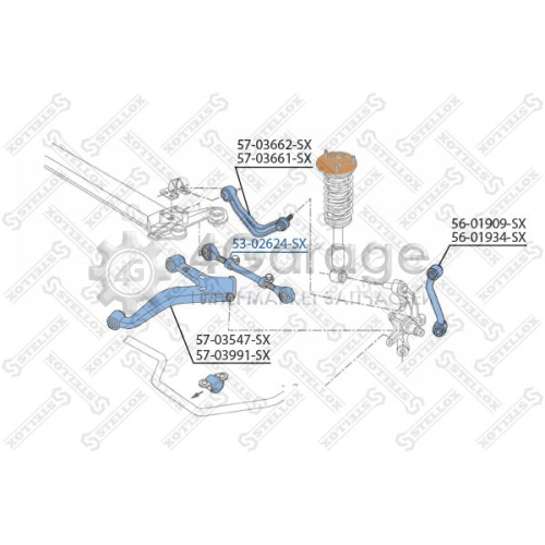 STELLOX 5302624SX Продольная рулевая тяга