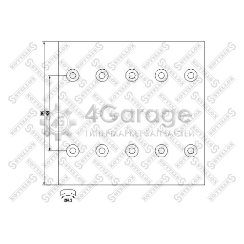 STELLOX 8500969SX Комплект тормозных башмаков барабанные тормоза