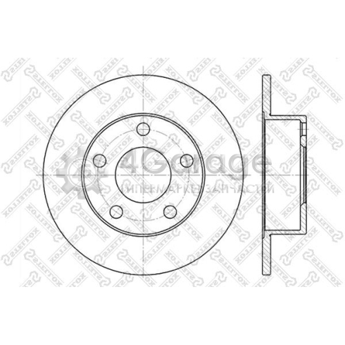 STELLOX 60204764SX Тормозной диск