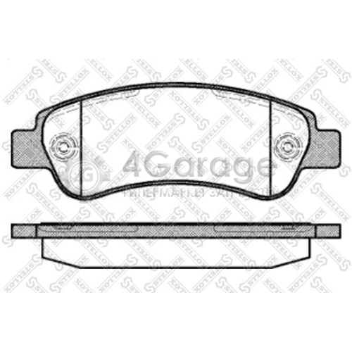 STELLOX 001090BSX Комплект тормозных колодок дисковый тормоз