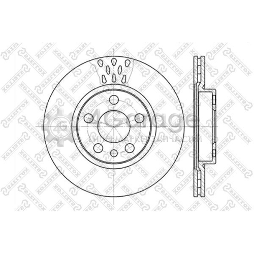 STELLOX 60201923VSX Тормозной диск