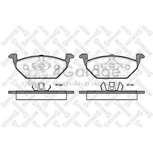 STELLOX 644020BSX Комплект тормозных колодок дисковый тормоз