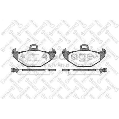 STELLOX 697000BSX Комплект тормозных колодок дисковый тормоз