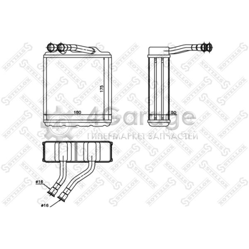 STELLOX 1035217SX Теплообменник отопление салона