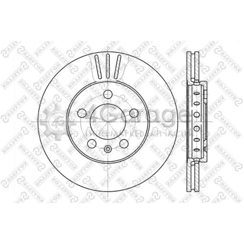 STELLOX 60204758VSX Тормозной диск