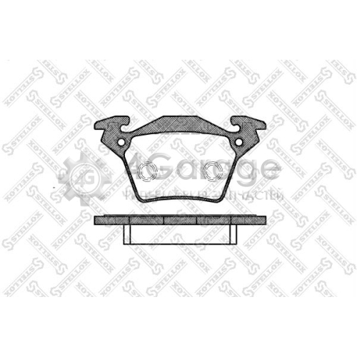STELLOX 728000BSX Комплект тормозных колодок дисковый тормоз