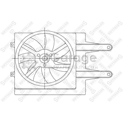 STELLOX 2999258SX Вентилятор охлаждение двигателя