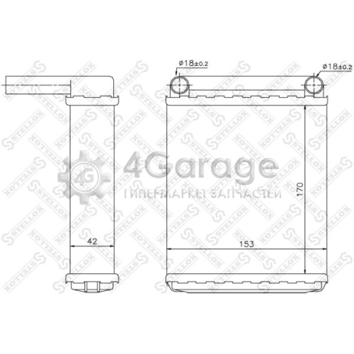 STELLOX 1035139SX Теплообменник отопление салона