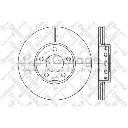 STELLOX 60204743VSX Тормозной диск