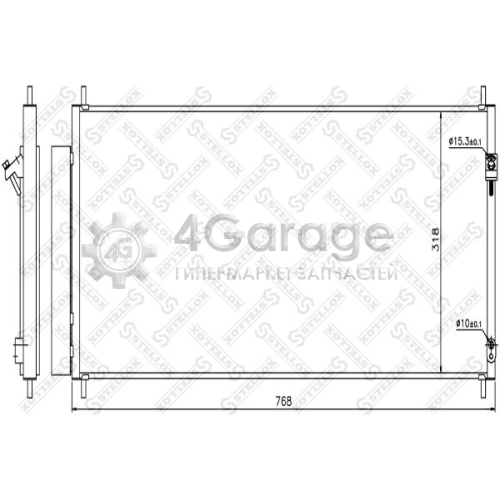 STELLOX 1045271SX Конденсатор кондиционер