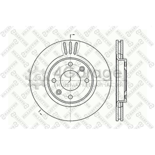 STELLOX 60201929VSX Тормозной диск