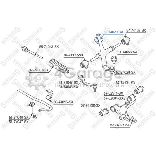 STELLOX 5274029SX Шарнир независимой подвески / поворотного рычага