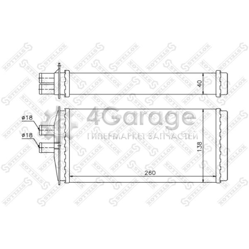 STELLOX 1035109SX Теплообменник отопление салона