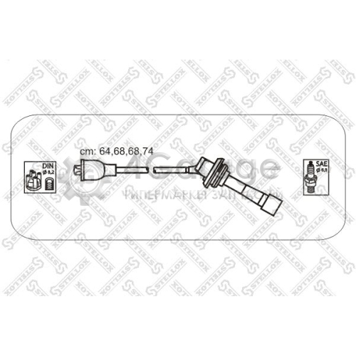 STELLOX 1038576SX Комплект проводов зажигания