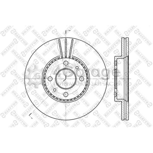 STELLOX 60203911VSX Тормозной диск