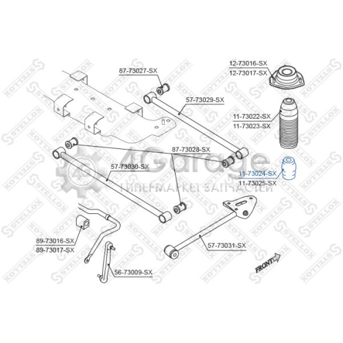 STELLOX 1173024SX Буфер амортизация