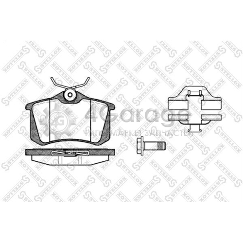 STELLOX 274003BSX Комплект тормозных колодок дисковый тормоз