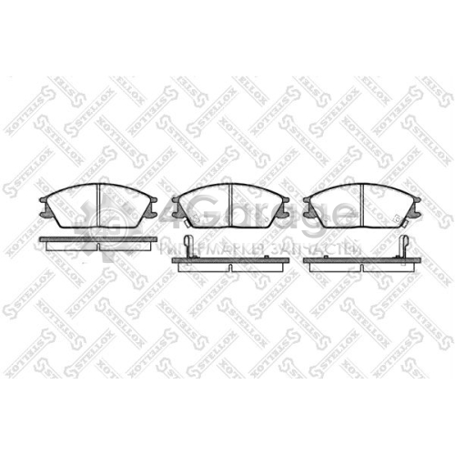 STELLOX 235002SX Комплект тормозных колодок дисковый тормоз