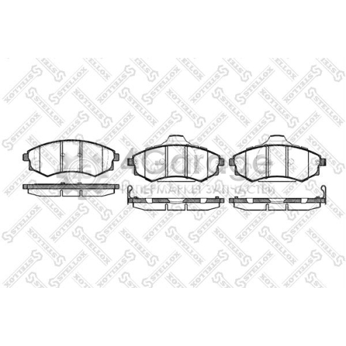 STELLOX 329092SX Комплект тормозных колодок дисковый тормоз