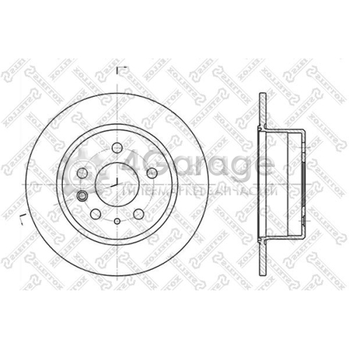 STELLOX 60203305SX Тормозной диск