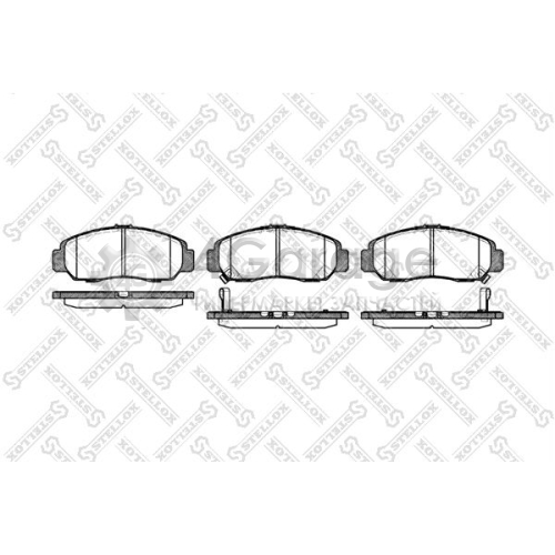 STELLOX 758012SX Комплект тормозных колодок дисковый тормоз