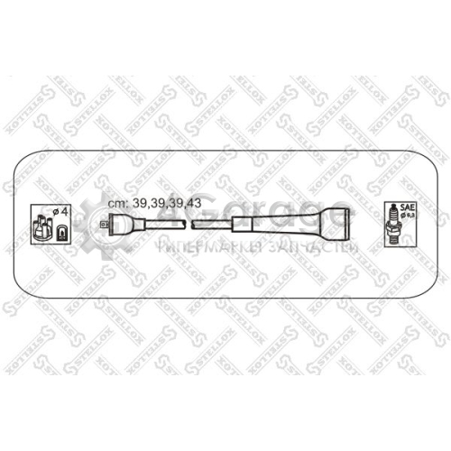 STELLOX 1038401SX Комплект проводов зажигания