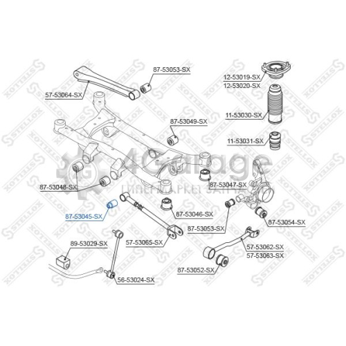 STELLOX 8753045SX Подвеска рычаг независимой подвески колеса