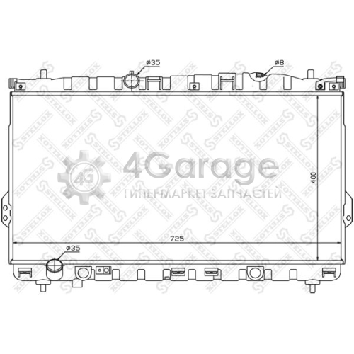 STELLOX 1026537SX Радиатор охлаждение двигателя