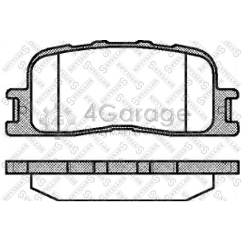 STELLOX 865000SX Комплект тормозных колодок дисковый тормоз